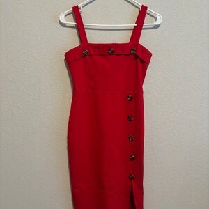 Red Midi Dress